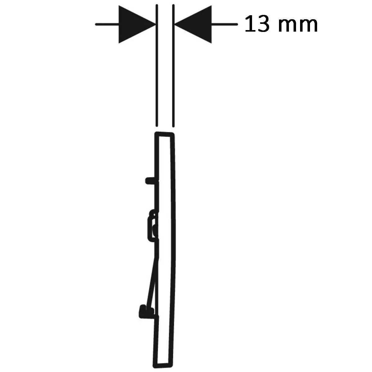 Skylleknap Geberit Sigma 01 Sort