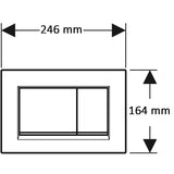 Skylleknap Geberit Sigma 20 Mat Sort