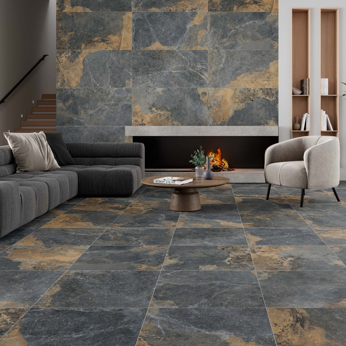 Klinker Strato Natural Marmor Mat 60x60