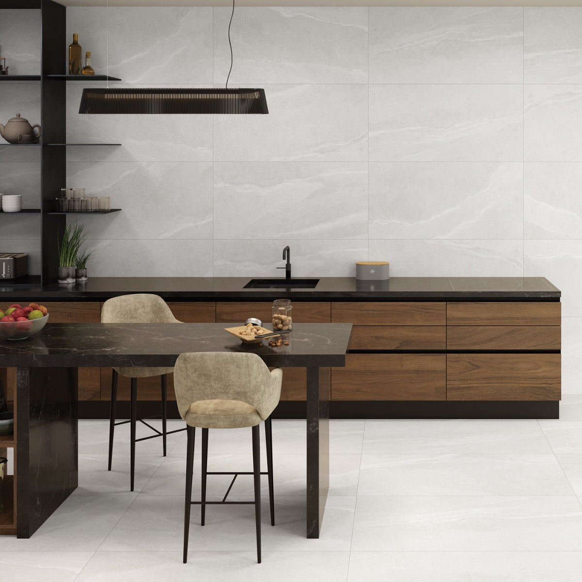 Klinker Austral Pearl Marmor Mat 75x75