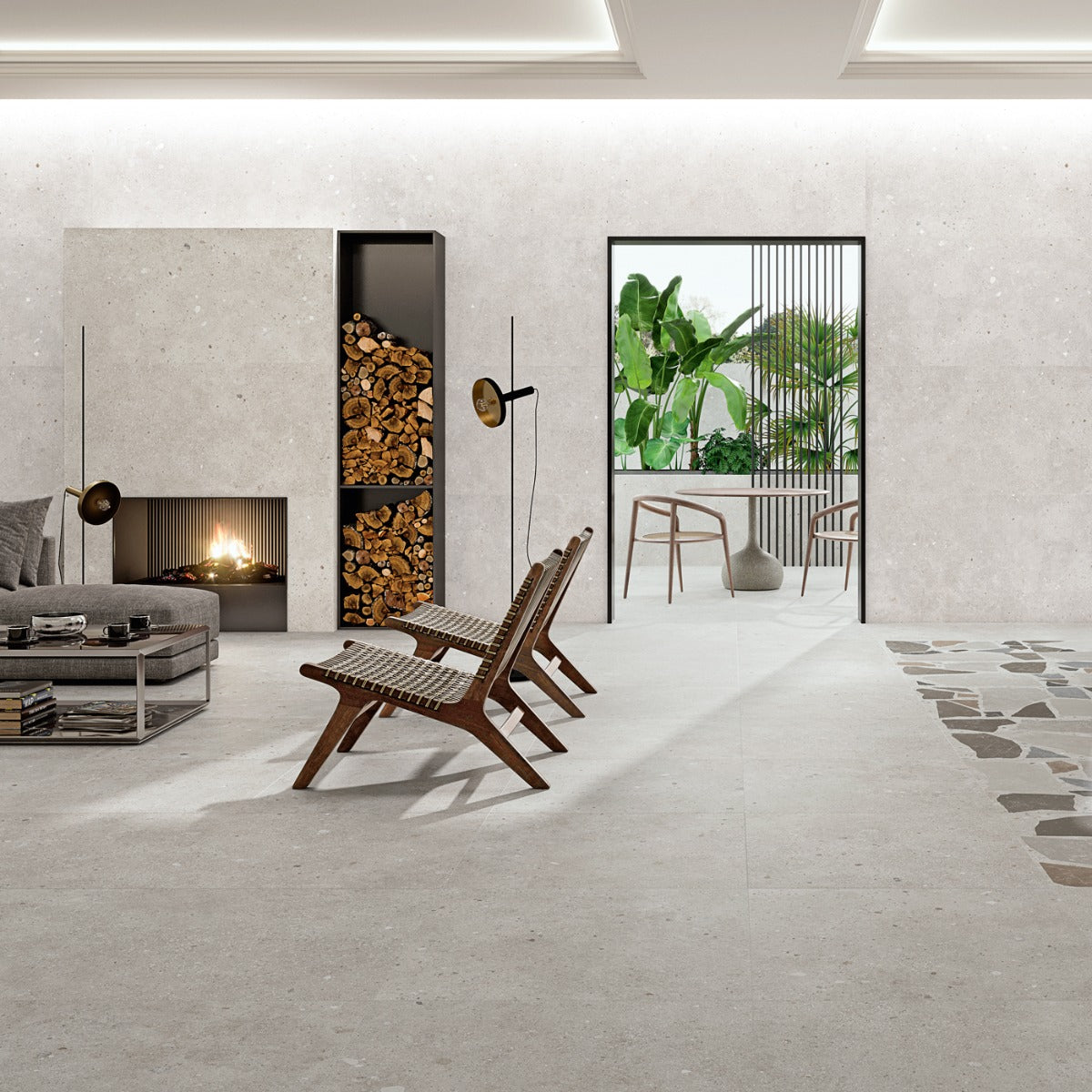 Prøve Klinker Glamstone White Mat 60x120