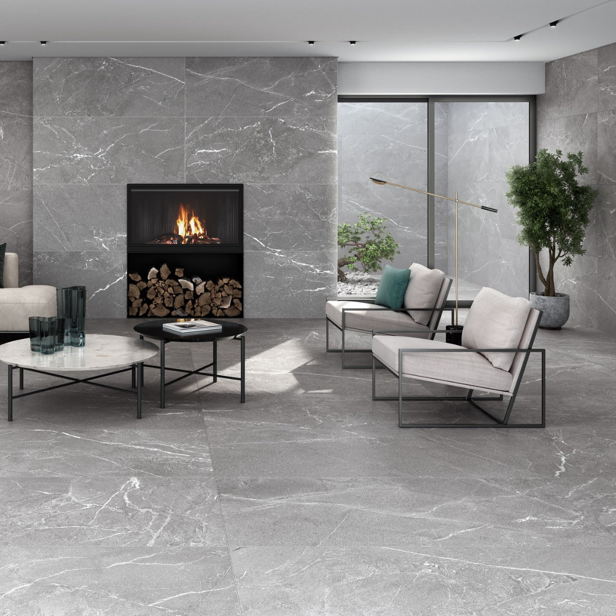 Klinker Malek Grey Marmor Mat 75x75