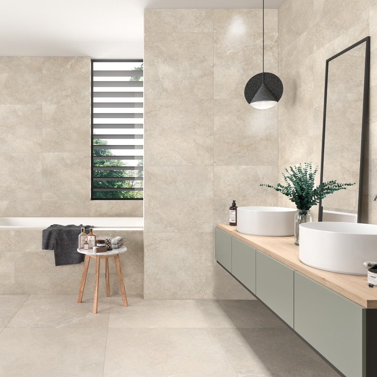 Klinker Pulse Beige Marmor Mat 75x75