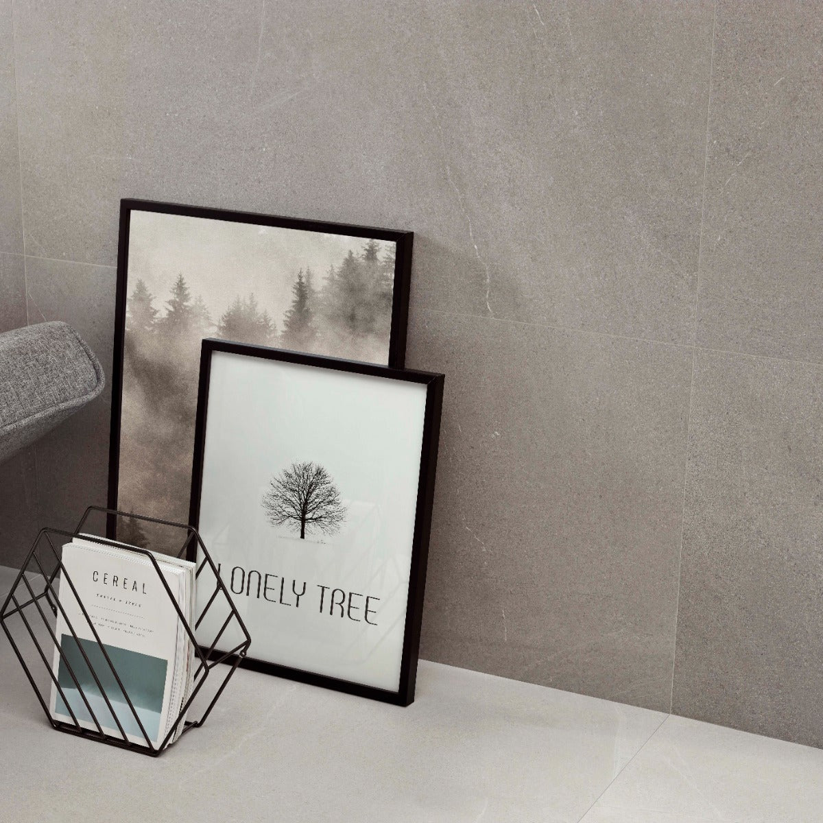 Klinker Bellevue Grey Marmor Mat 60x60