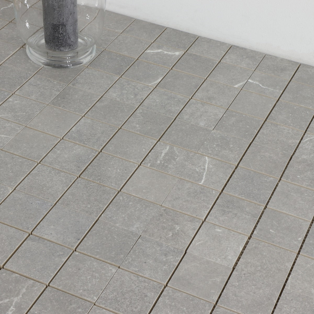 Mosaik Soapstone Gray Matt Marmor