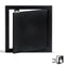 Swatch for Inspektionslem Push Black 200x200 mm