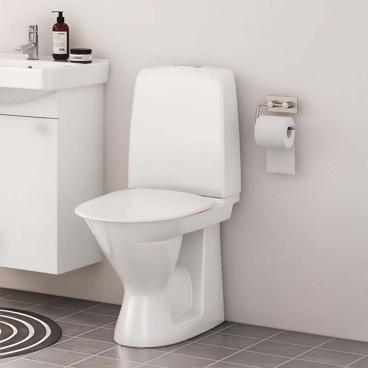Toiletstol Ifö Spira 6260 Rimfree Blødt sæde