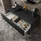 Swatch for Håndvask Solid Surface Tenfors Flow 100 cm Sort Mat