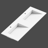 Håndvask Solid Surface Tenfors Flow 120 cm Hvid Mat