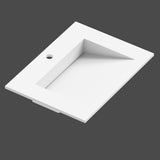 Håndvask Solid Surface Tenfors Flow 60 cm Hvid Mat
