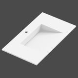 Håndvask Solid Surface Tenfors Flow 80 cm Hvid Mat
