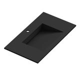 Håndvask Solid Surface Tenfors Flow 80 cm Sort Mat