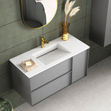 Håndvask Solid Surface Tenfors Flow 100 cm Hvid Mat
