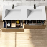 Håndvask Solid Surface Tenfors Flow 120 cm Hvid Mat