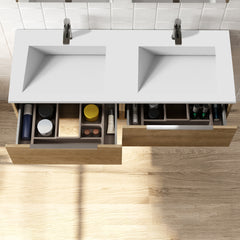 Håndvask Solid Surface Tenfors Flow 120 cm Hvid Mat