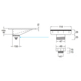 Håndvask Solid Surface Tenfors Flow 80 cm Hvid Mat
