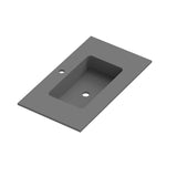 Håndvask Solid Surface Tenfors Alpin 80 cm Antracit