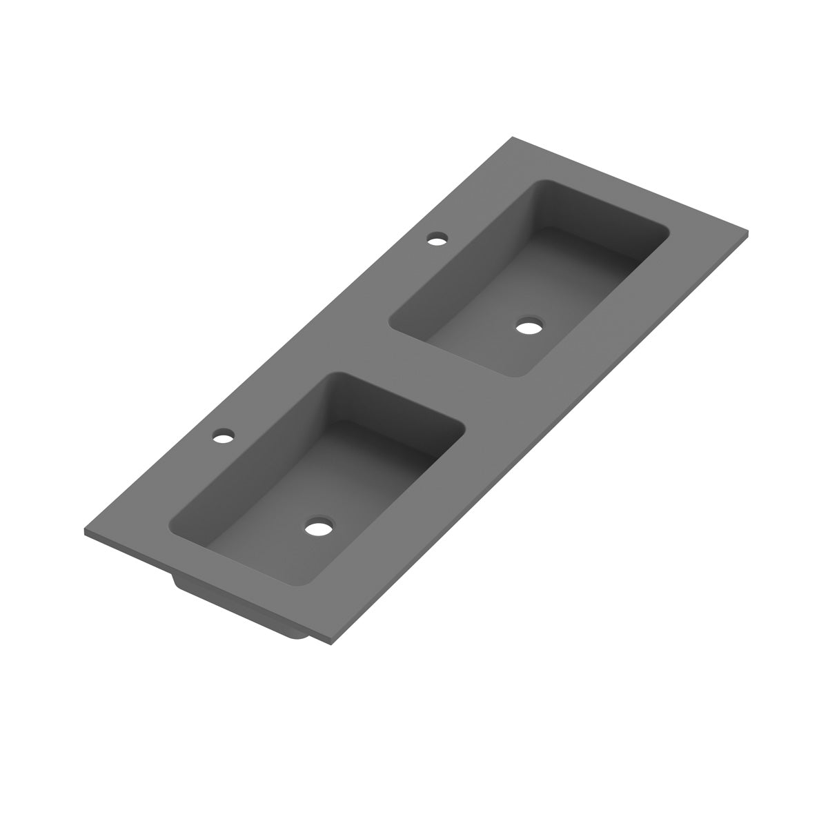 Håndvask Solid Surface Tenfors Alpin XL 120 cm Antracit
