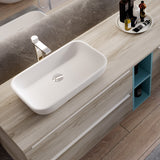 Håndvask Solid Surface Tenfors Milos 51x33 cm Hvid Mat
