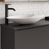 Håndvask Solid Surface Tenfors Oval 57x41 cm Hvid Mat
