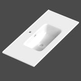 Håndvask Tenfors Fjord 100 cm Hvid Blank