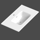 Håndvask Tenfors Fjord 80 cm Hvid Blank