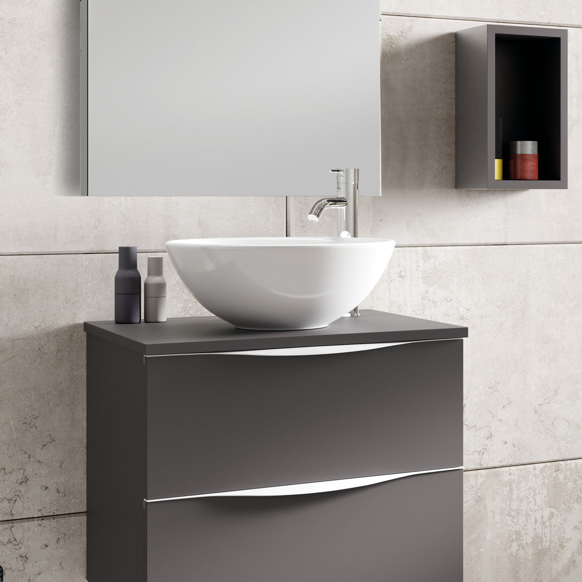 Håndvask Tenfors Otto Ø40 cm Hvid Blank