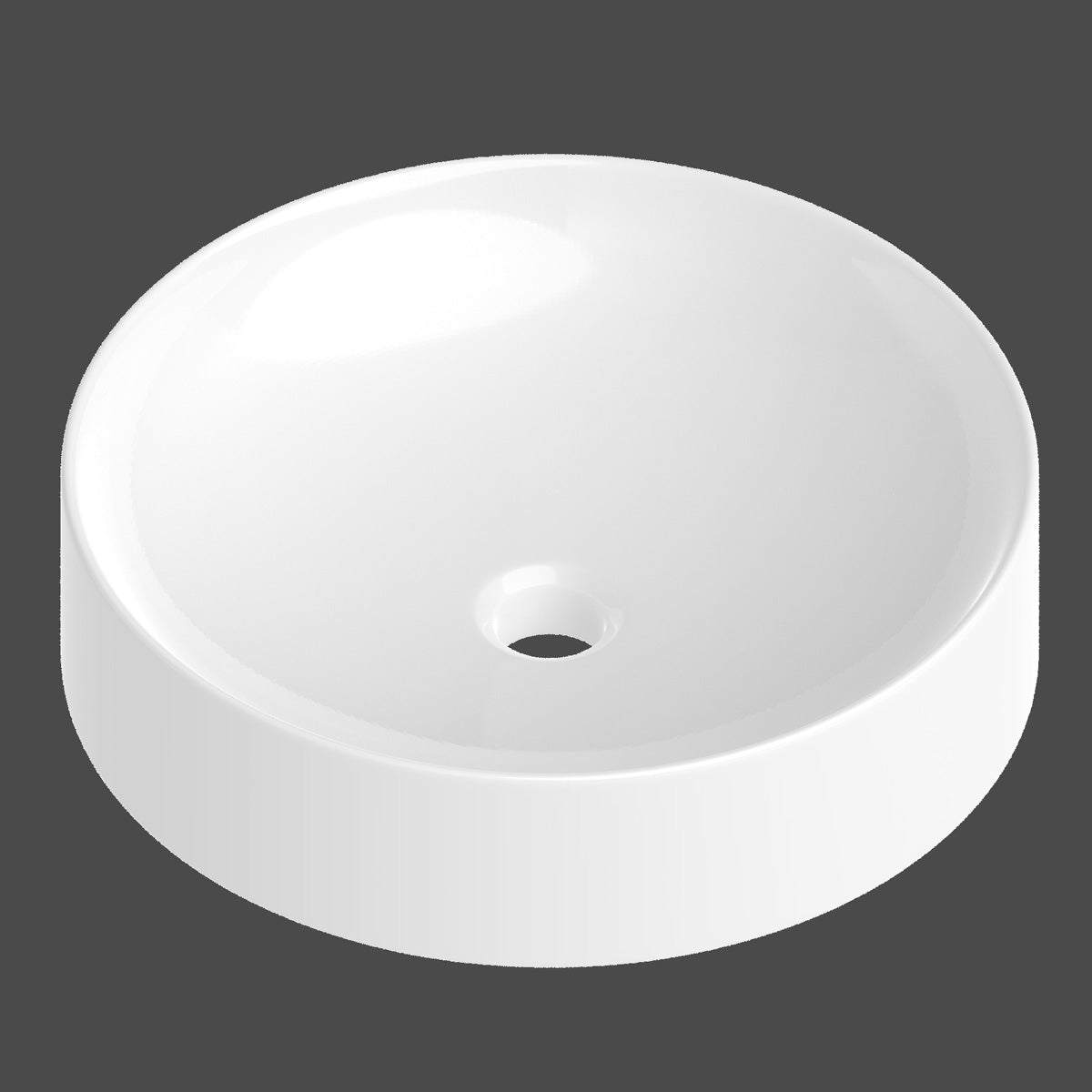 Håndvask Tenfors Rotterdam Ø43 cm Hvid Blank