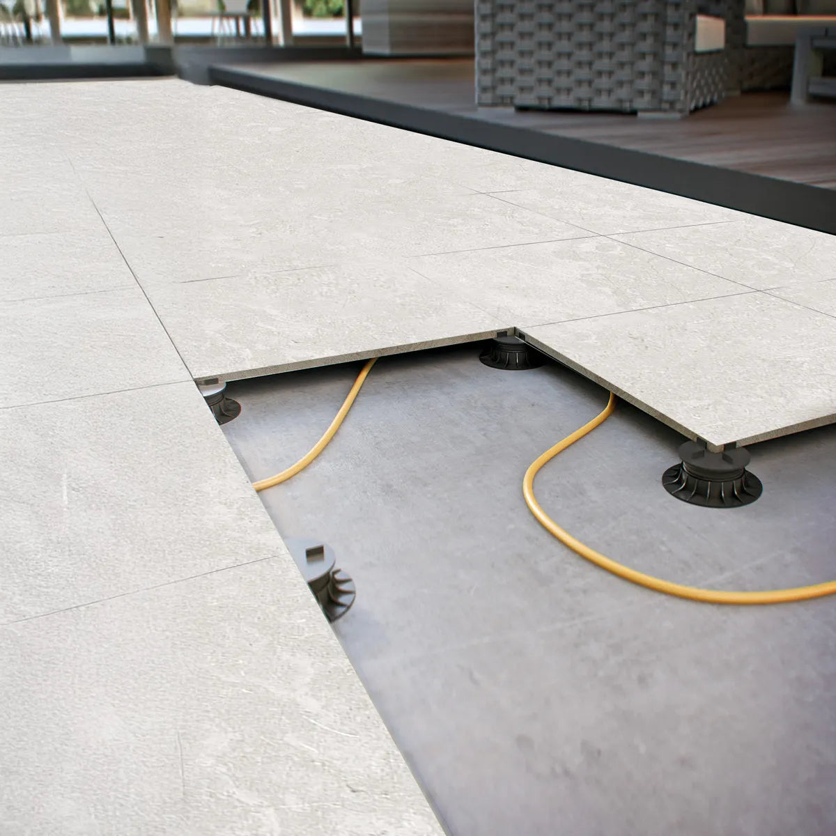 Terrasseflise Limerock Greige 60x60
