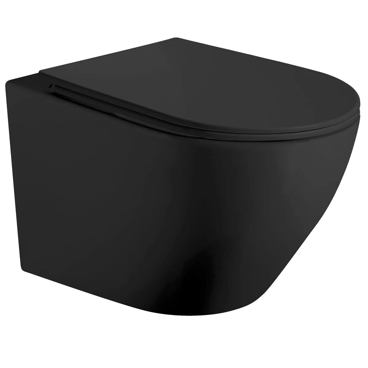Væghængt Toilet Tenfors Sanitario Sort Mat