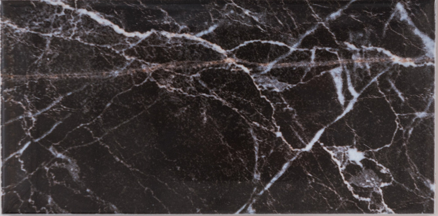 Vægflise Metro Marquina Marmor 10x20