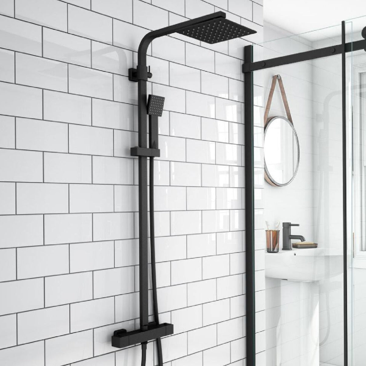 Vægflise Hvid Glat Blank 10x20