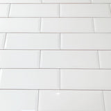 Vægflise Metro Hvid Blank 10x30