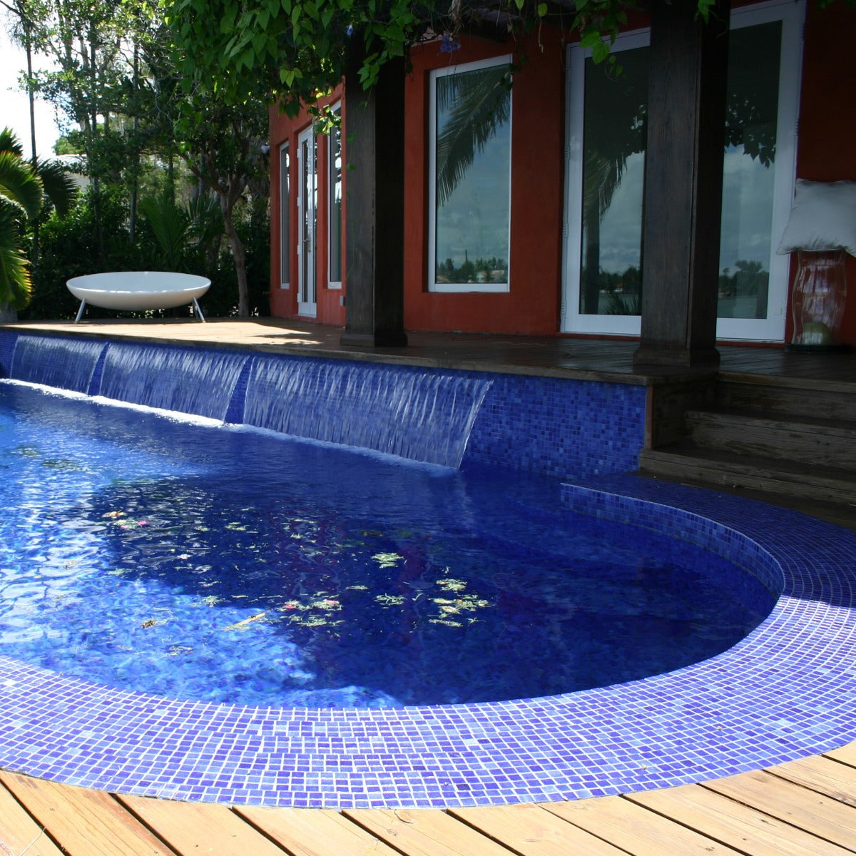 Poolmosaik Niebla Azul Marino