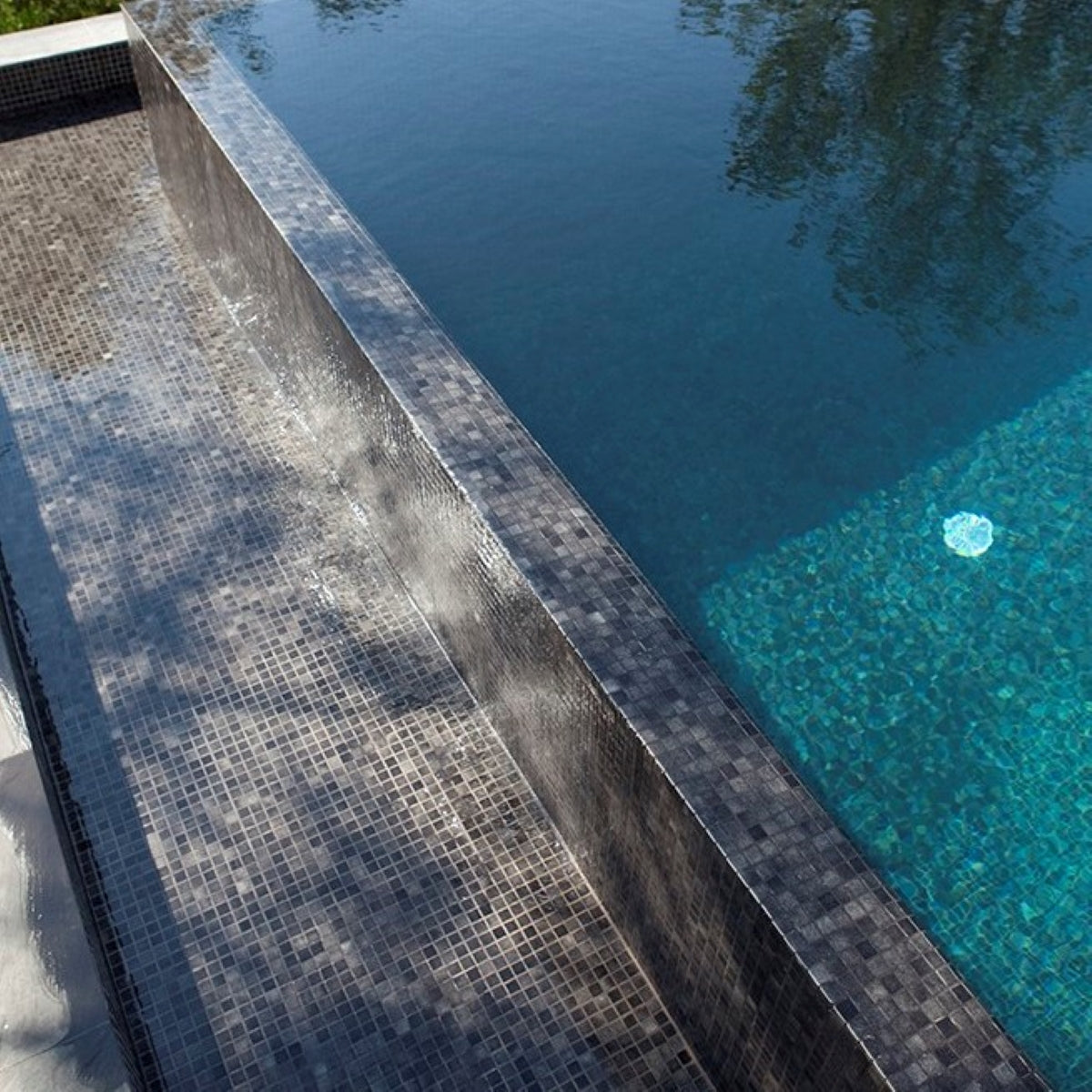 Poolmosaik Niebla Gris Oscuro