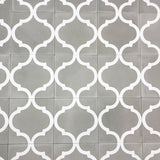 Marokkansk flise Zawat Grey 20x20 (12mm)